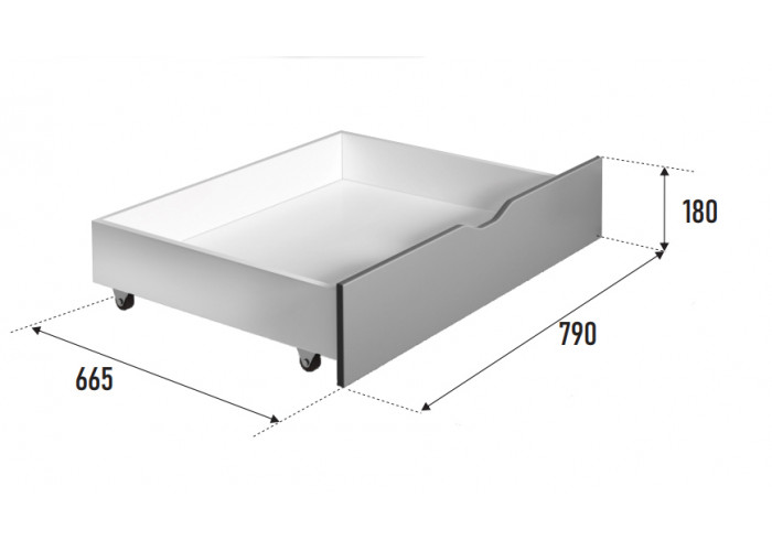 Ящик BedWood 790 для кровати 1600 мм