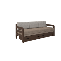 Диван Форвард орех (Велюр бежевый 04)