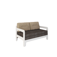 Мини Диван Форвард орех (Велюр серый 25)