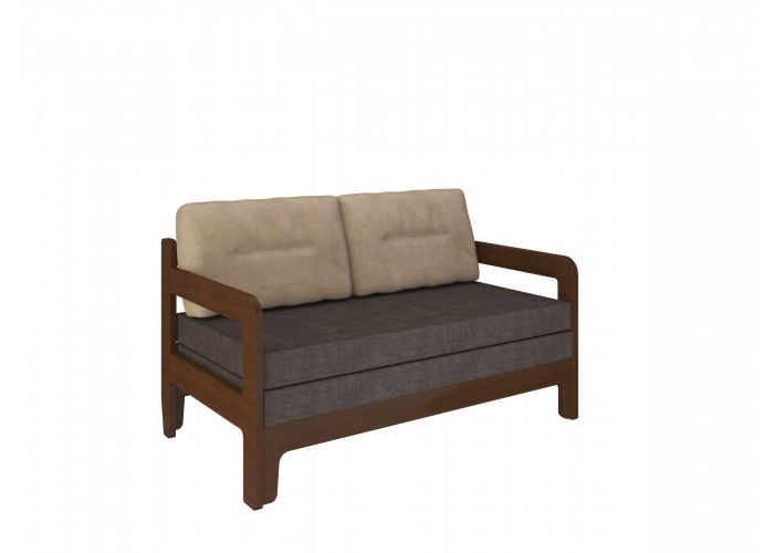 Мини Диван Форвард орех (Велюр бежевый 04) Мини Диван Форвард орех (Велюр бежевый 04)