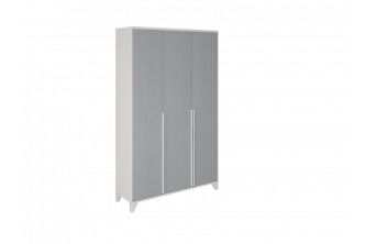 Шкаф "Соня" 3-дверный Белый + серый