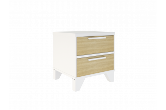 тумба прикроватная "Соня" Белый + Дуб