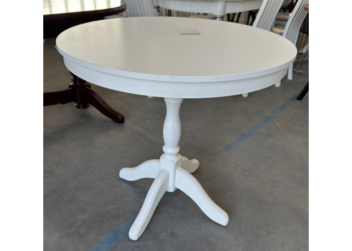 Стол круглый белый