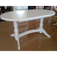 Стол овальный белый