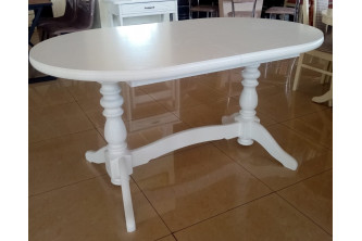 Стол овальный белый