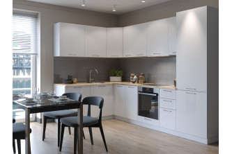 Кухня "Беатрис" эмаль белая Кухня "Беатрис" эмаль белая