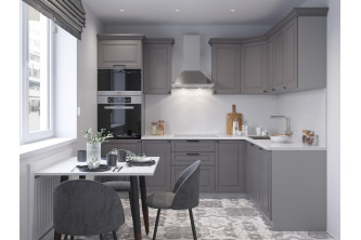 Кухня "Милана" эмаль серая Кухня "Милана" эмаль серая