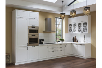 Кухня "Элана" эмаль белая