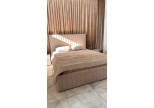 Кровать Беллуччи бежевый велюр 