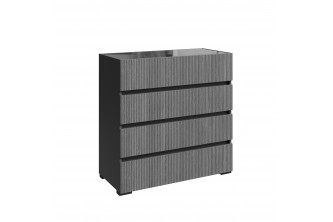 СБЛ - 14 Комод с 4-мя ящиками (Графит)
