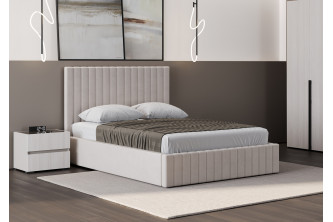 Кровать Беллуччи бежевый велюр Кровать Беллуччи бежевый велюр