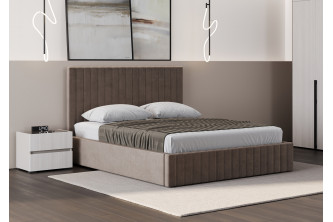 Кровать Беллуччи коричневый велюр Кровать Беллуччи коричневый велюр