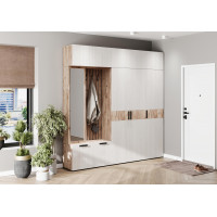 Прихожая "Берта" рифленый белый