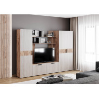 Гостиная "Берта" рифленый белый