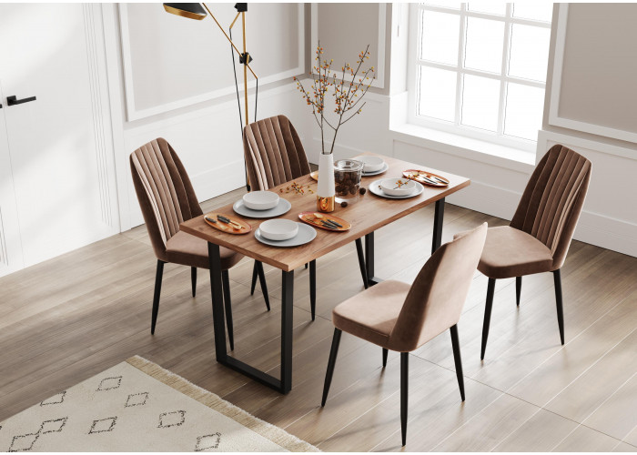 Стол лофт: Дуб крафт золотой Стол лофт: Дуб крафт золотой