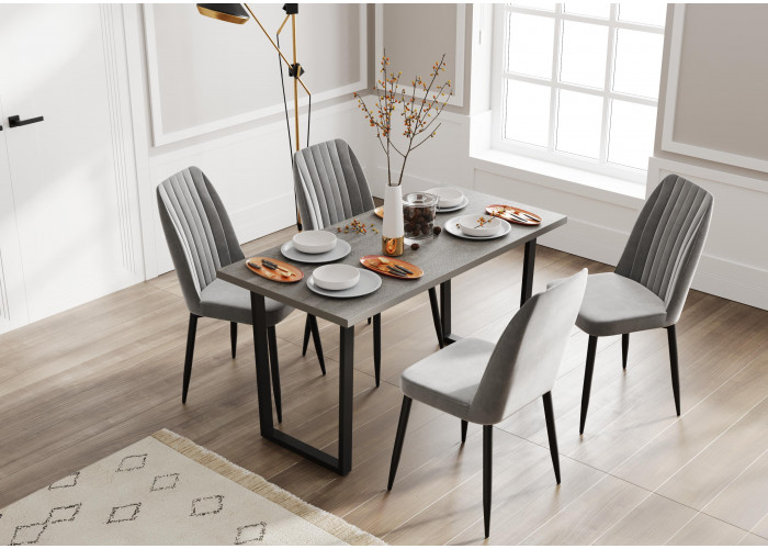 Стол лофт: Железный камень