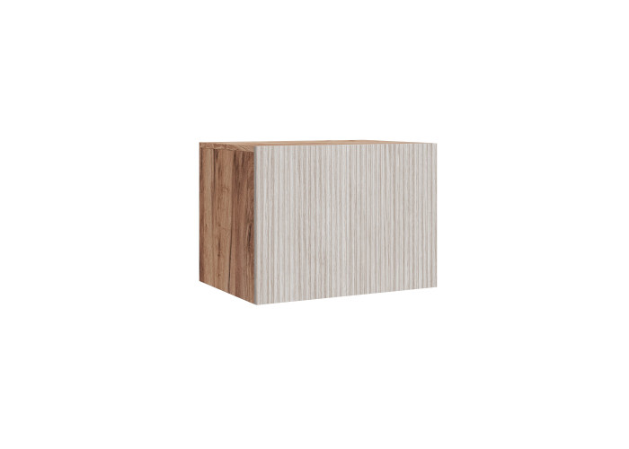 ПБ - 04 Антресоль однодверная "Берта" (рифленый белый)