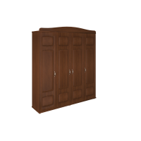 Шкаф Кристина 4-дверный орех