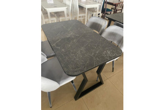 Стол Ричи черный мрамор