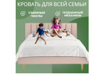 Интерьерная кровать "Сицилия" с подъемным механизмом серая