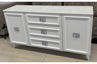 ГВК-05 Тумба ТВ Белый серебро Виктория ГВК-05 Тумба ТВ Белый серебро Виктория