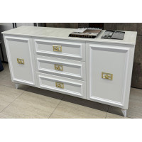 ГВК-05 Тумба ТВ Белый золото Виктория