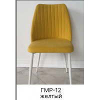 Стул мягкий на металлическом основании (закрытый) ГМР-12 желтый