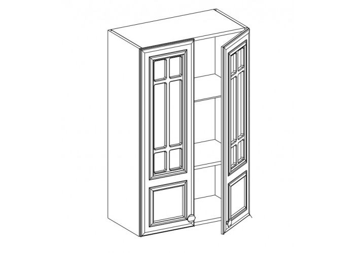 Шкаф навесной 2-х дверный ШСТ-60 Бьянка