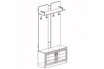 Шкаф для одежды открытый Лира №58