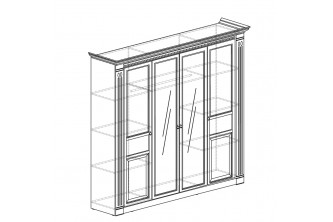 Модуль №203 Шкаф для одежды 4-дверный Лючия