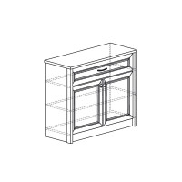Модуль №644 Тумба 2-дверная Флоренция