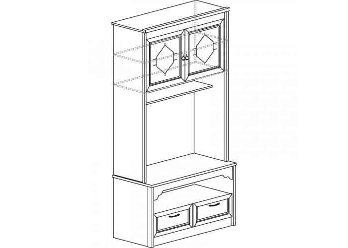 Модуль №666 Шкаф многоцелевой Флоренция