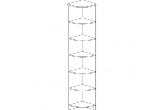 Модуль №618 Шкаф угловой открытый Инна