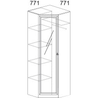 Модуль №621 Шкаф угловой Инна