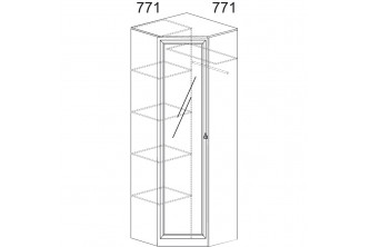 Модуль №621 Шкаф угловой Инна