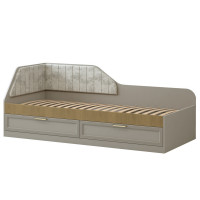 Модуль №299 Кровать односпальная с ящиками левая Альфа Модуль №299 Кровать односпальная с ящиками левая Альфа