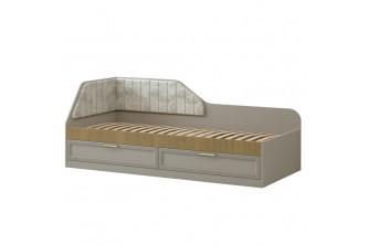 Модуль №299 Кровать односпальная с ящиками левая  Альфа Модуль №299 Кровать односпальная с ящиками левая  Альфа