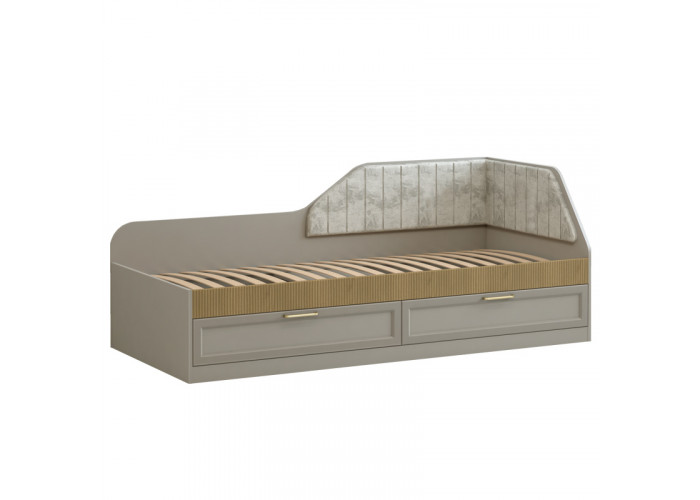 Модуль №299 Кровать односпальная с ящиками правая Альфа