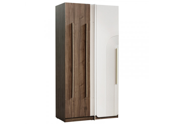 Спальня "Аура" №770, Шкаф угловой, правый, кашемир серый