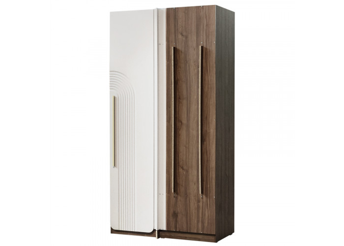 Спальня "Аура" №771, Шкаф угловой, левый, кашемир серый