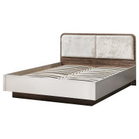 Спальня "Аура" №784, кровать двуспальная 1600, кашемир серый