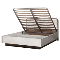 Спальня "Аура" №787, кровать двуспальная 1800 с подъёмным механизмом, кашемир серый