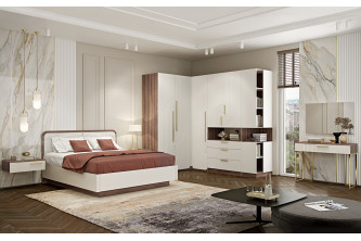 Спальня "Аура", кашемир серый