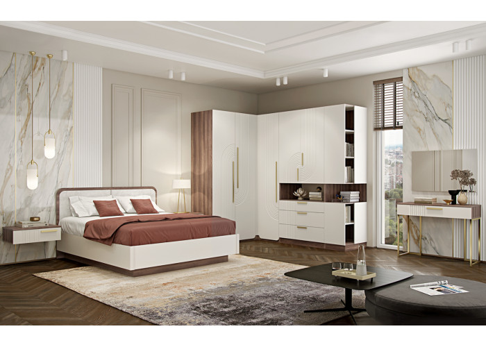 Спальня "Аура", кашемир серый