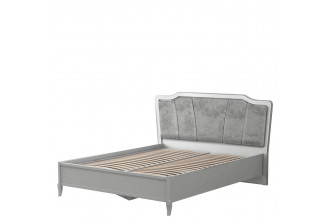 Спальня "Орлеан" №766, кровать двуспальная 1600, стальной серый