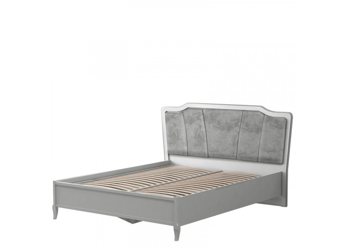 Спальня "Орлеан" №766, кровать двуспальная 1600, стальной серый Спальня "Орлеан" №766, кровать двуспальная 1600, стальной серый