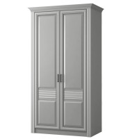 "Орлеан" модуль №835 Шкаф 2-х дверный, стальной серый "Орлеан" модуль №835 Шкаф 2-х дверный, стальной серый