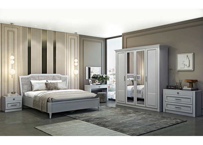 Спальня "Орлеан", Стальной серый Спальня "Орлеан", Стальной серый