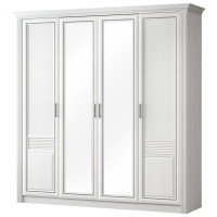 Спальня "Орлеан" №761 Шкаф 4-х дверный, ясень белый