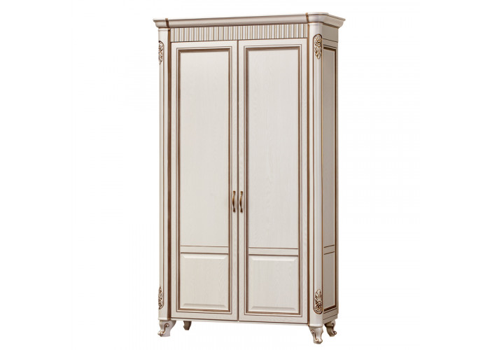 Модуль №270 Шкаф 2-х дверный "Скарлет",  Ясень белый Модуль №270 Шкаф 2-х дверный "Скарлет",  Ясень белый